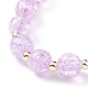 Bracelets de charme de fleur d'émail d'alliage BJEW-JB09046-6
