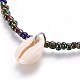 Collane con pendente in perle di vetro NJEW-JN02314-M-3