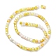 Brins de perles de verre de galvanoplastie de couleur dégradée X-GLAA-E042-05C-2