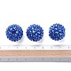 Chunky Resin Rhinestone Bubblegum Ball Beads RESI-A001-2-4