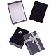 PandaHall 12 Pcs Cardboard Necklace Boxes With Ribbon Bowknot For Gifts And Jewellery CBOX-PH0002-01-5
