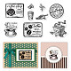 CRASPIRE Clear Stamp Coffee Vintage Clear Stamps Coffee Stain & Coffee Cup Silicone Transparent Stamps Scrapbooking Stamps for Card Making DIY Thanksgiving Card Photo Album Decor Craft DIY-WH0167-56-1071-1