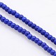 Imitation Lapis Lazuli Dyed Synthetic Turquoise Round Beads Strands TURQ-E016-04-3mm-2