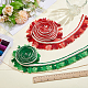4 m 2 Farben Fransen-Spitzenbesatz aus Polyester im Ethno-Stil&nbsp;SRIB-ME0001-01-4