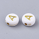Perline acrilico placcato X-PACR-R242-01A-2