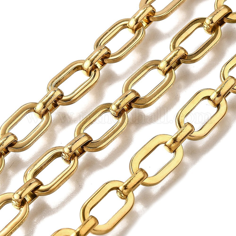 Collier Vintage En Or 14 Carats - Maillons Fins Travaillés, Longueur 46 Cm, Occasion