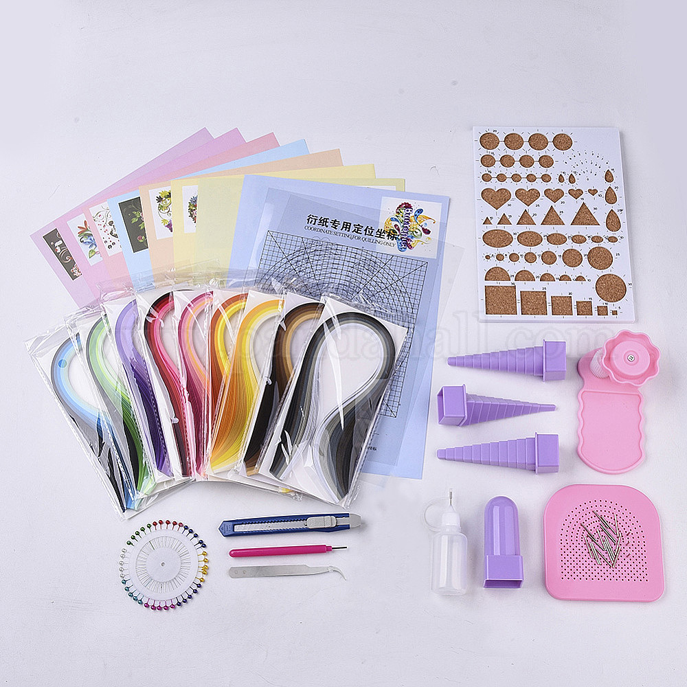 Wholesale DIY Paper Quilling Strips Sets Random Color Paper Quilling
