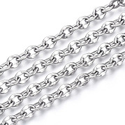 304 Stainless Steel Dapped Cable Chains CHS-N001-04P