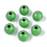 Круглые бусины из натурального дерева схима WOOD-A018-12mm-08