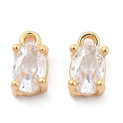 Латунные микропаве прозрачные кубические циркониевые подвески KK-G516-28G