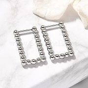 Серьги-кольца из нержавеющей стали 304 для женщин EJEW-M068-08A-P