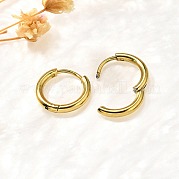 Серьги-кольца из нержавеющей стали 304 для женщин EJEW-M068-15K-G