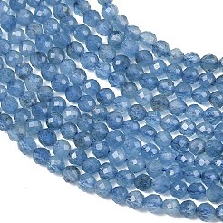 Brins de perles d'aigue-marine bleu diable naturel&nbsp;GG-CBAF158-D01-05