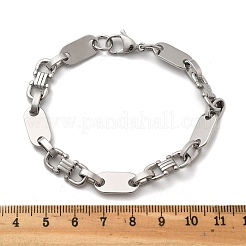 304 Edelstahl ovale Gliederkettenarmbänder für Damen und Herren&nbsp;LS-BJEW-A033-04P