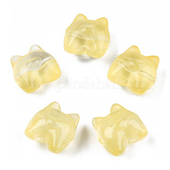 Perle di vetro verniciate a spruzzo trasparente&nbsp;LS-GLAA-N035-034-C05