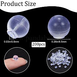 Dadi auricolari completamente ricoperti in silicone trasparente&nbsp;FIND-SP0001-18F
