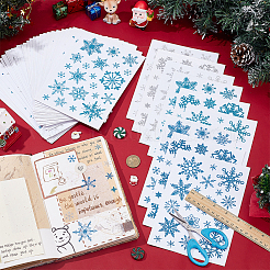 3 Beutel Weihnachts-Winter-Themen-Papieraufkleber&nbsp;DIY-BC0016-12