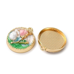 Émail d'alliage de pendants de fleurs&nbsp;ENAM-B028-41KCG-03