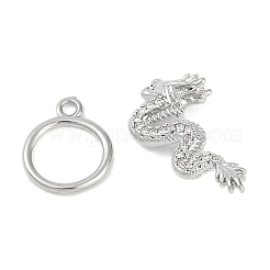 Messing Micro Pave klare Zirkonia Knebelverschlüsse&nbsp;KK-K391-06P