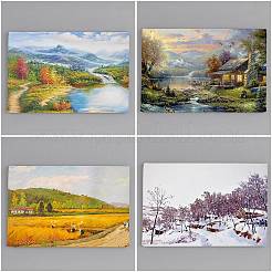 Panneaux de toile de peinture en bois et coton&nbsp;DIY-NB0001-71A-01