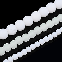 Chapelets de perles en verre imitation jade&nbsp;GLAA-T032-J4mm-MD01