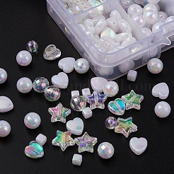 Umweltfreundliches transparentes und undurchsichtiges Polystyrol-Acrylperlen-Set&nbsp;DIY-YW0005-04