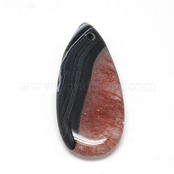 Natürliche Brasilien Crackle Achat Anhänger&nbsp;G-R004-09