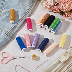 15 Stück 15 Farben Polyester-Stickgarn&nbsp;DIY-OC0013-80