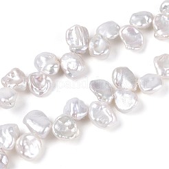 Natürliche Barock Keshi Perlen Stränge&nbsp;PEAR-S022-03A