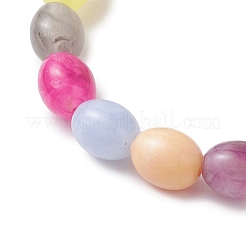 3 Stück 3 Farben Stretch-Armbänder mit Acrylperlen für Frauen&nbsp;BJEW-JB12166