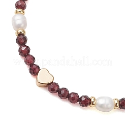 Bracelets en pierres précieuses naturelles et perles de culture d'eau douce&nbsp;BJEW-JB13546