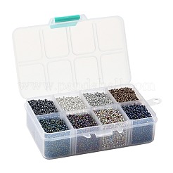 Fgb 200g 8 Farben 12/0 Güteklasse A runde Glasperlen&nbsp;SEED-JP0010-11-2mm