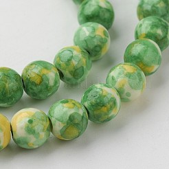 Océan naturelle de jade blanc chapelets de perles&nbsp;G-G916-8mm-02