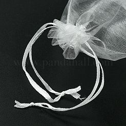 30 Stück 4 Stile rechteckige Organzabeutel Schmuckaufbewahrungsbeutel Hochzeitsgeschenk Party Mesh Kordelzug Geschenk&nbsp;OP-FS0001-01C