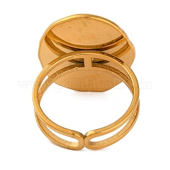 Ovale Fingerringe aus natürlichem Tigerauge&nbsp;RJEW-Q822-06G