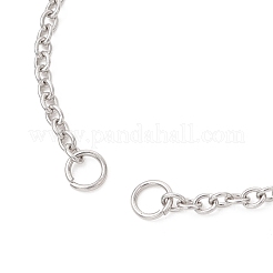 Armbandherstellung mit Schiebemechanismus aus 2.5 mm Edelstahl 304 (Kabelkette)&nbsp;AJEW-JB01521