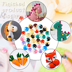 36 pièce 18 styles étoile bicolore yeux mobiles cabochons bricolage scrapbooking artisanat jouet accessoires&nbsp;GLAA-FH0001-57