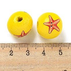 Europäische Perlen aus Naturholz&nbsp;WOOD-S059-01N