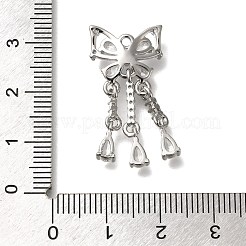 Porte micro ouvrent pendentifs zircone cubique en laiton de placage&nbsp;KK-M014-07P