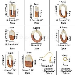 DIY Holzohrringe machen Sets&nbsp;DIY-OC0007-03