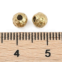 Strukturierte Perlen aus chirurgischem Edelstahl 316&nbsp;STAS-M106-01D-G