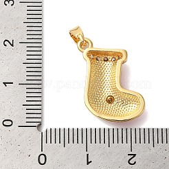 Pendentifs en laiton plaqué zircone cubique&nbsp;KK-K385-119G-05