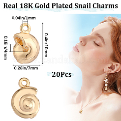 20 Stück Messing Charms&nbsp;KK-BBC0010-34