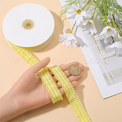 Cordon élastique à volants en polyester&nbsp;EW-WH0015-02E