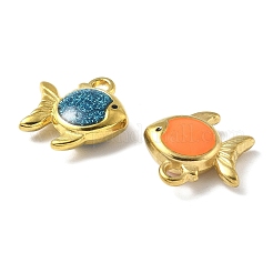 304 Edelstahl Glitzer Emaille Anhänger&nbsp;STAS-D369-23G