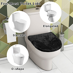 2 Stück 2 Stile Polyester/Samt Toilettendeckel Staubschutz&nbsp;AJEW-CN0003-19