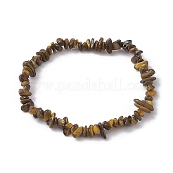 Bracelets extensibles en perles d'oeil de tigre naturels pour femmes&nbsp;BJEW-JB10046-05