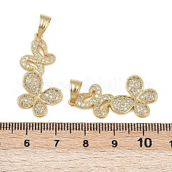 Ottone micro spianare pendenti zirconi&nbsp;KK-I358-046G