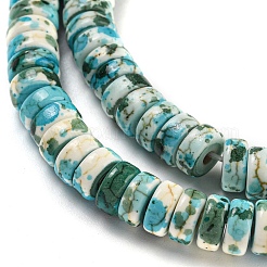 Fili di perline sintetiche color turchese per la cottura&nbsp;G-H060-02B-07