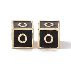 Cremagliera smalto perle di ottone placcatura&nbsp;KK-B060-04G-01O